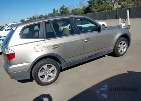 2007 BMW X3 3.0Si z USA, uszkodzony, nr VIN WBXPC93447WF28565